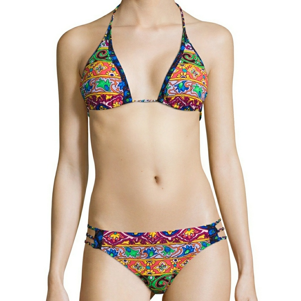NWT Nanette Lepore Carnaval Printed Bikini Set